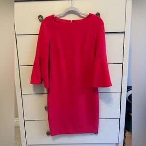 Calvin Klein Vibrant Pink Mid Sleeve Dress